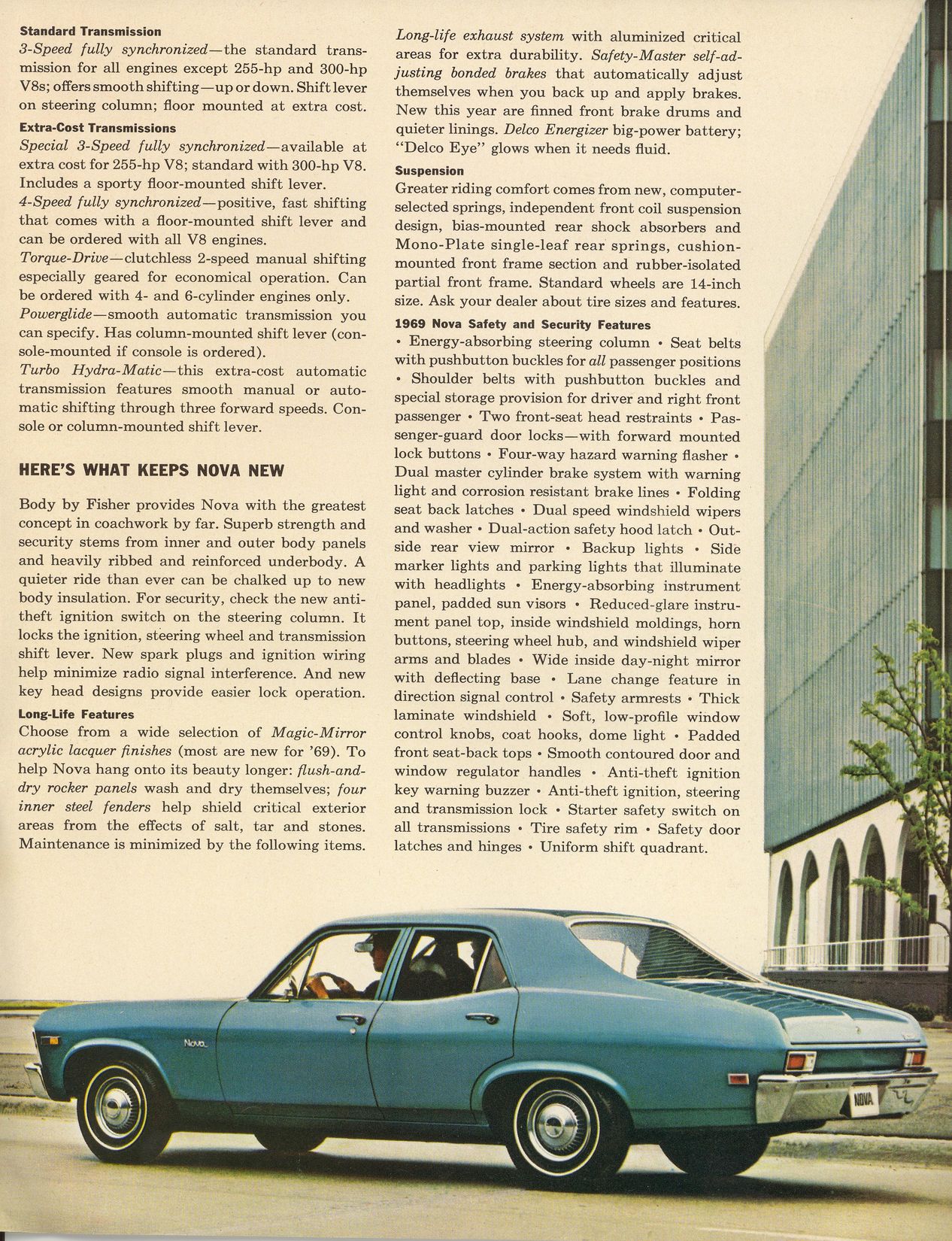 1969 Chevrolet Nova Brochure Page 7